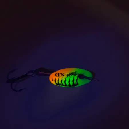 Mepps XD 1 Spinnare, Rainbow Flame, 2.7g, UV-reaktiv, #8535