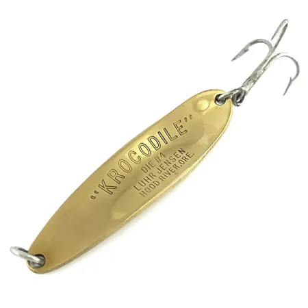Luhr Jensen Krocodile Die #4 Skeddrag, Guld, 19g, Långkastande, #8574
