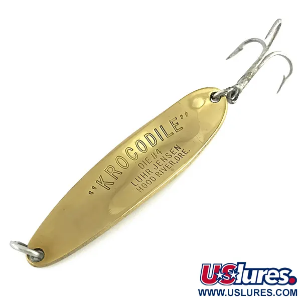 Luhr Jensen Krocodile Die #4 Skeddrag, Guld, 19g, Långkastande, #8574