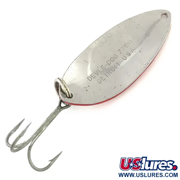 Dardevle Devle Dog 7700 Skeddrag, Röd / Vit / Nickel, 14g, #8579