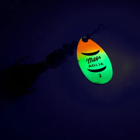 Mepps Aglia 2 dressed spinnare, Rainbow, 4,7g, ekorrsvans, #8583