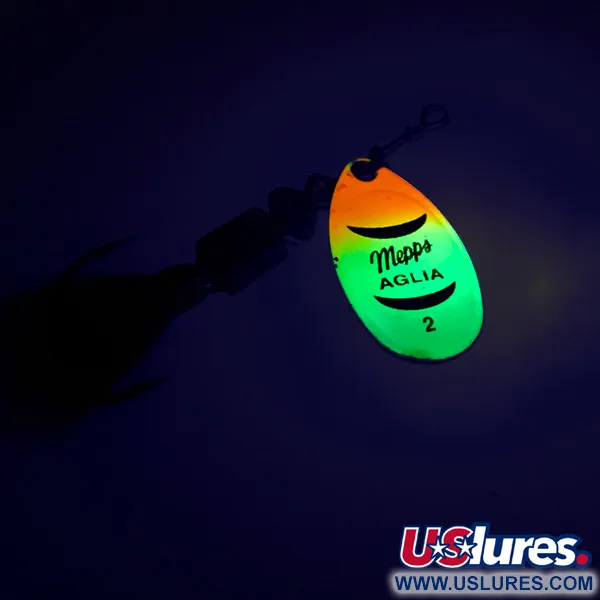 Mepps Aglia 2 dressed spinnare, Rainbow, 4,7g, ekorrsvans, #8583
