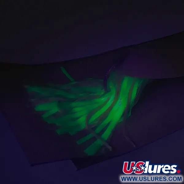 Hydro Lures Weedless Hydro Spoon, 11g Vit/Grön/Röd, vasskyddat skeddrag #9258