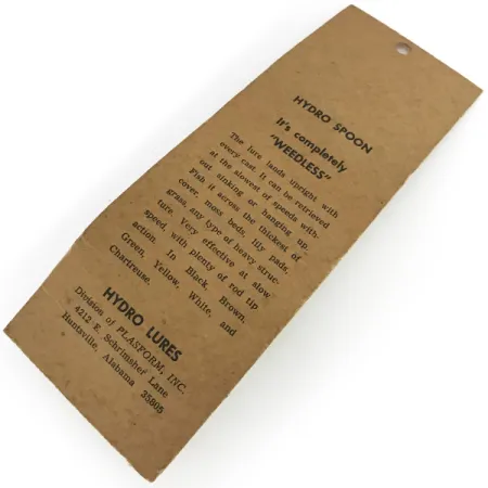 Hydro Lures Weedless Hydro Spoon Vassdrag, White/Green, 17g, #8593