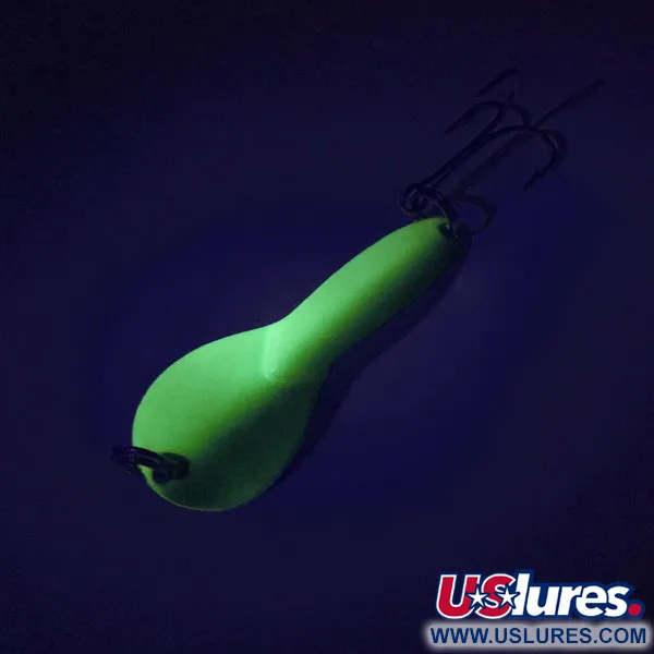 Acme Dazzler #2 UV Skeddrag, Yellow / Green / Nickel, 7g, UV, #8600