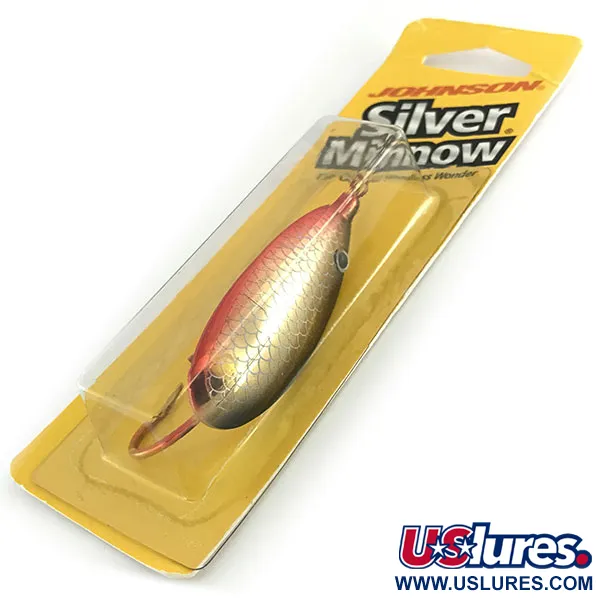 Weedless Johnson Silver Minnow Skeddrag, Röd/Svart/Guld, 14g, #8625