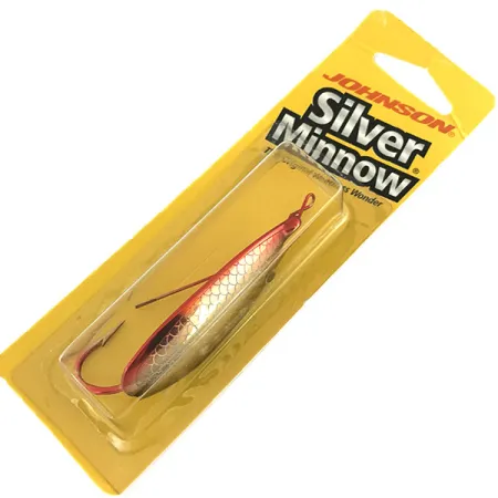 Weedless Johnson Silver Minnow Skeddrag, Röd/Svart/Guld, 14g, #8625