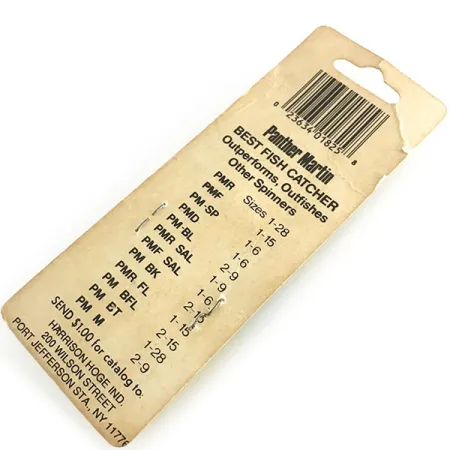 Panther Martin 9 Spinnare, Nickel, 11g, Utan Bygel, #8626