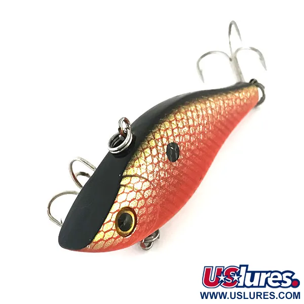 Bass Pro Shops XTS Lipless Crankbait, Röd/Guld/Svart, 14g, Rassel, #8636