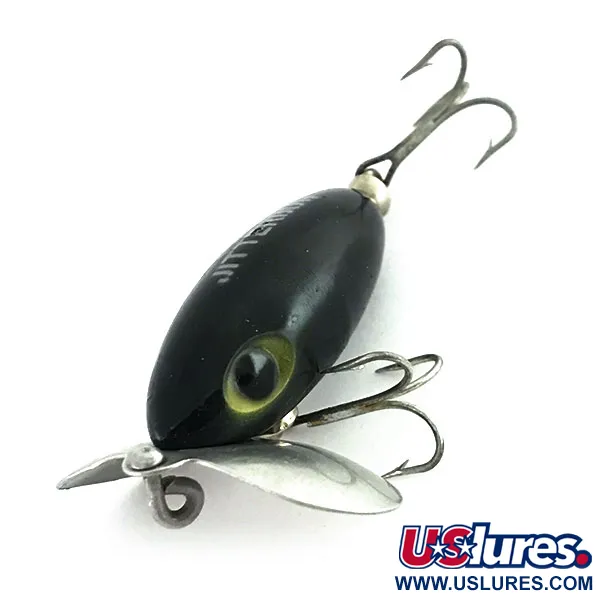 Fred Arbogast Jitterbug Ytbete, Svart, 7g, Metallsked, #8671