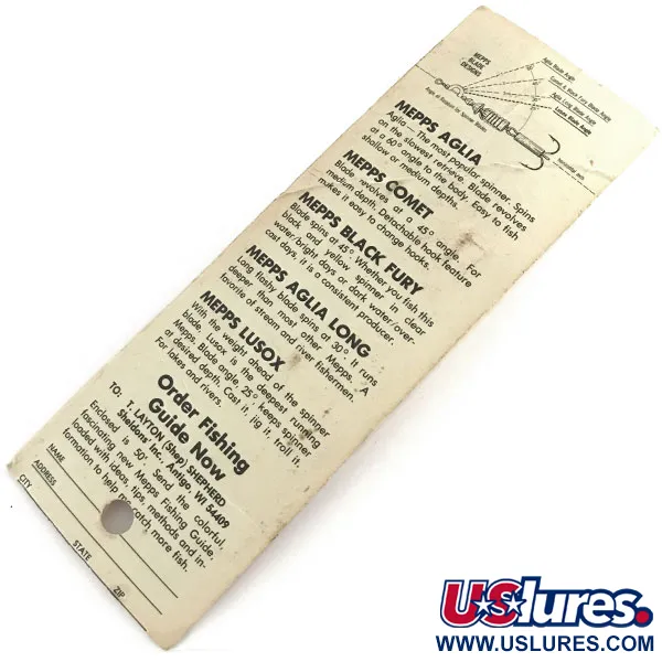 Mepps Black Fury 3 Dressed Spinnare, Svart / Gul, 7,3g, Fjäder, #8677