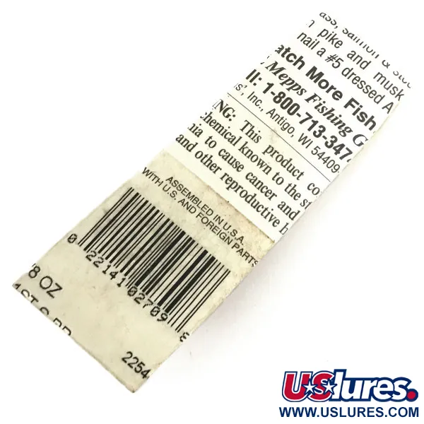 Mepps Aglia 1 dressed Spinnare, Silver, 3,5g, Fjäderkrok, #8678