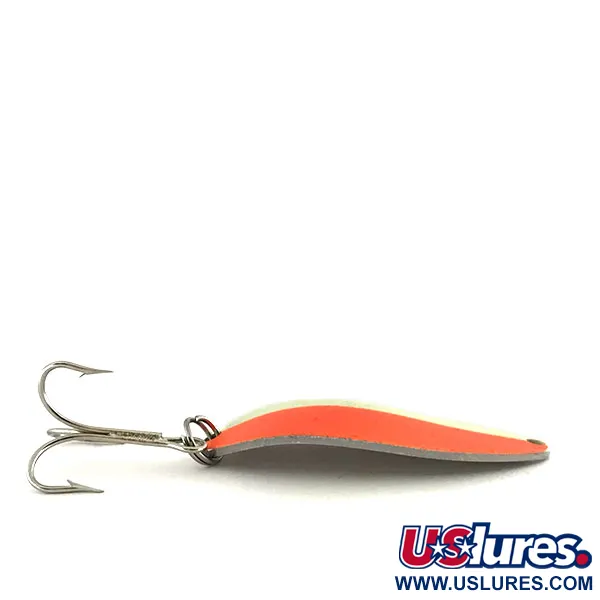 Acme Little Cleo Glow Skeddrag, Vit/Orange/Nickel, 11g, Glow, #8687