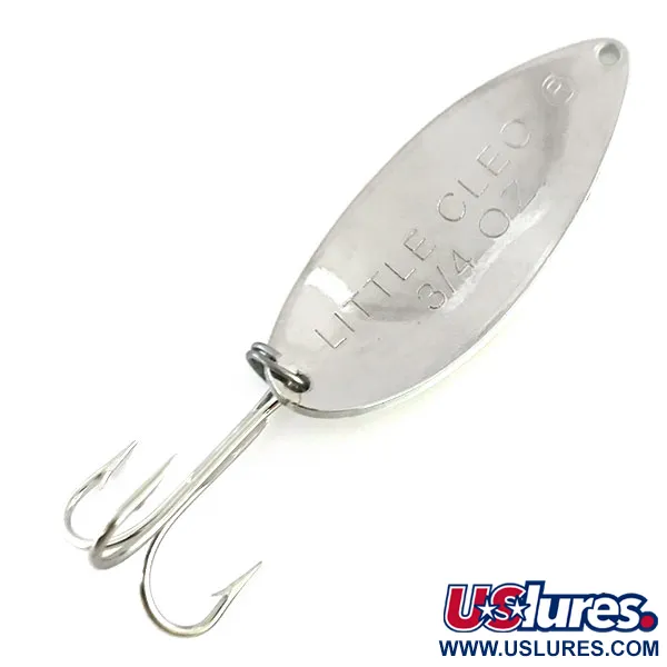 Acme Little Cleo Glow Skeddrag, Vit/Röd/Nickel, 21g, Glow, #8689