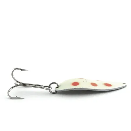 Acme Little Cleo Glow Skeddrag, Vit/Röd/Nickel, 21g, Glow, #8689