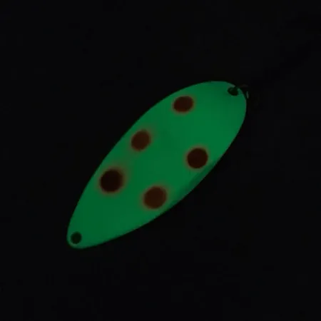 Acme Little Cleo Glow Skeddrag, Vit/Röd/Nickel, 21g, Glow, #8689