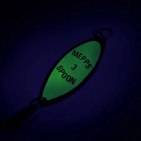 Mepps Spoon 3 Skeddrag, Guld/Grön, 13g, Självlysande, #8690