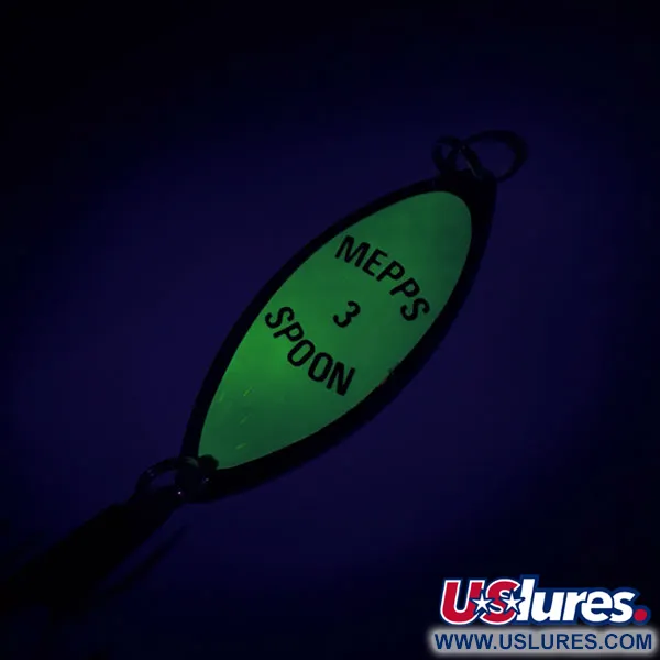 Mepps Spoon 3 Skeddrag, Guld/Grön, 13g, Självlysande, #8690