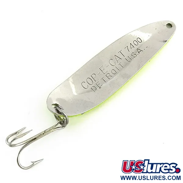 Eppinger Dardevle Cop-E-Cat 7400 UV Skeddrag, Gul/Nickel, 14g, #8721