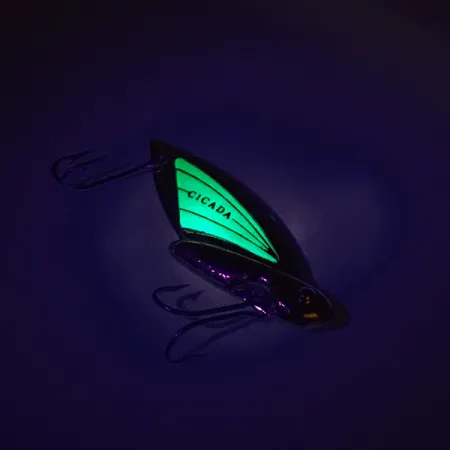 Reef Runner Cicada Blade Bait, Guld / Grön, 6g, USA, #8745