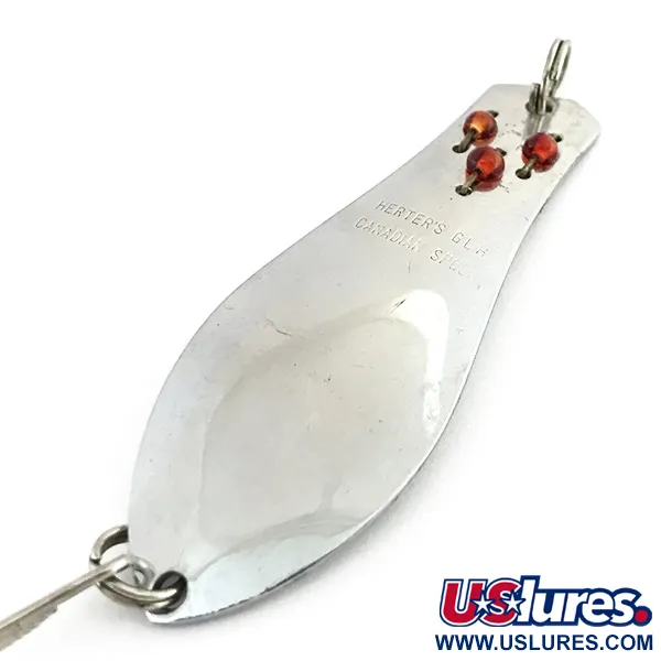 Herter's Canadian Spoon Skeddrag, Nickel / Röda Ögon, 10g, #8747
