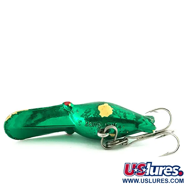 Luhr Jensen Hot Shot 3, 5,5g Green Metallic, Flytande wobbler #8750