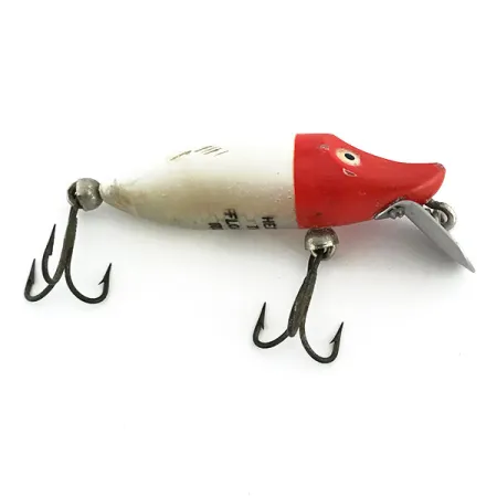 Heddon River Runt Tiny Floating Wobbler, Red Head, 7g, Vintage, #8751