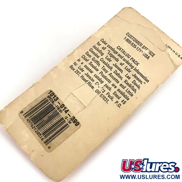 Luhr Jensen Little Jewel Skeddrag, Hammered Brass / Red, 7g, UV, #8789