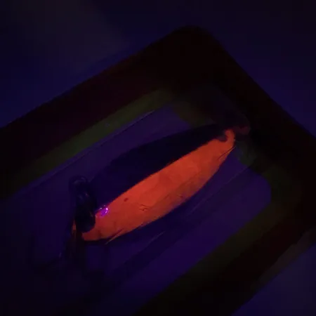 Luhr Jensen Little Jewel Skeddrag, Hammered Brass / Red, 7g, UV, #8789