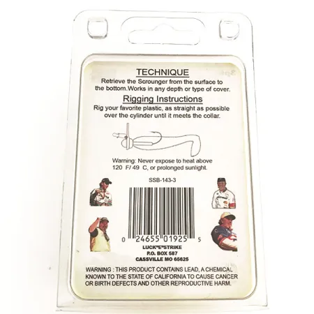 Luck E Strike Scrounger Original Jig Heads, Bly, 7g, Gamakatsu, #8806