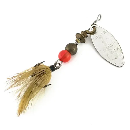 Mepps Aglia Long 0 Dressed Spinnare, Nickel / Guldglitter, 3g, #8809