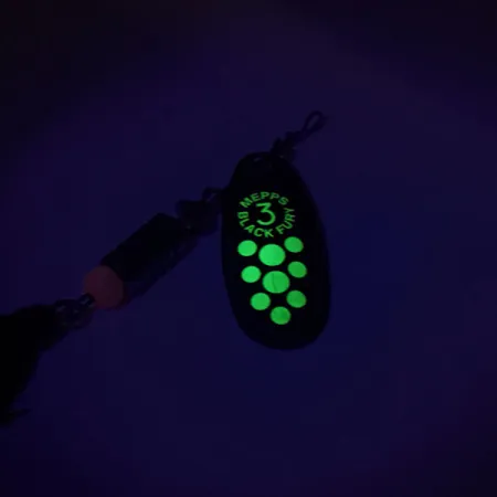 Mepps Black Fury 3 Dressed Spinnare, Black/Chartreuse, 7.3g, #8815