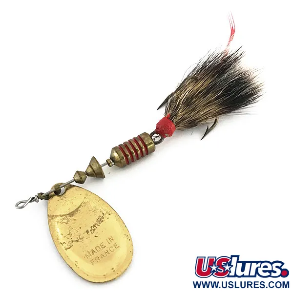 Mepps Aglia 3 dressed Spinnare, Guld, 7,3g, Naturbindning, #8816