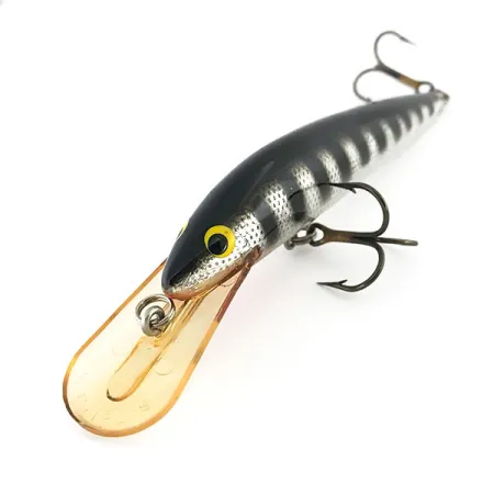 Bagley's Diving Bang-O-Lure, Silver / Svart, 12.5g, Balsaträ, #8828