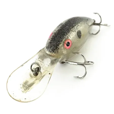 Rebel Deep Crank R, 10.5g, Transparent / Silver Glitter, Djupgående wobbler #8829