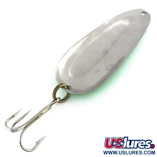 Nebco Aqua Spoon Skeddrag, Grön / Svart / Nickel, 16g, #8841