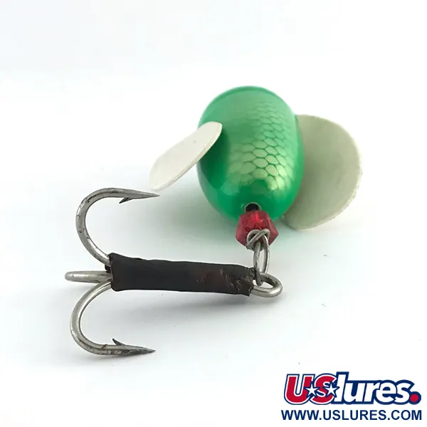 Luhr Jensen Spin-n-Glo Lockbete, Grön, 11g, Vingad design, #8856