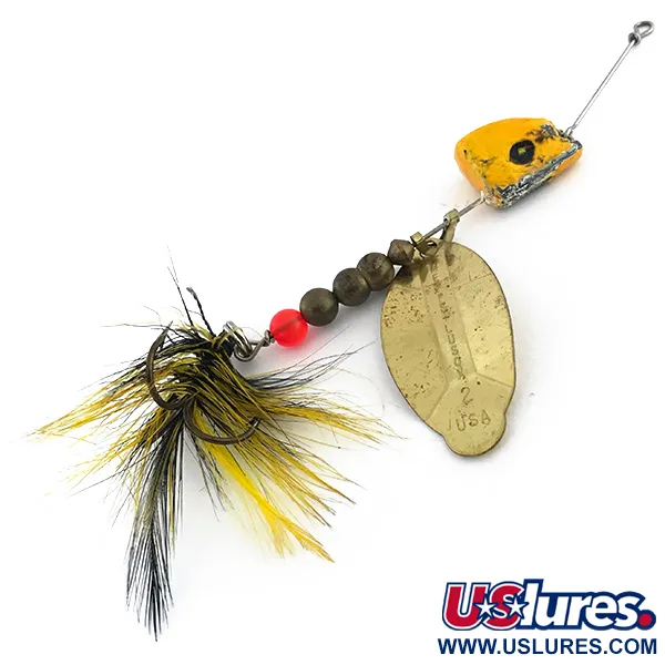 Mepps Lusox 2 Spinnare, Guld / Gul, 17g, Utbytbar sänke, #8858