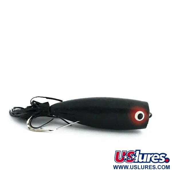 Burke Weedless Popper Ytbete, Svart, 7g, Vasskyddad, #8889