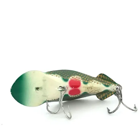 Buck Perry Spoonplug Skeddrag, Grön-Guld, 10g, Vintage, #8900