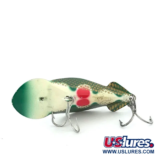 Buck Perry Spoonplug Skeddrag, Grön-Guld, 10g, Vintage, #8900