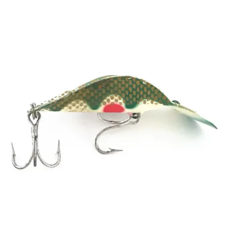 Buck Perry Spoonplug Skeddrag, Grön-Guld, 10g, Vintage, #8900