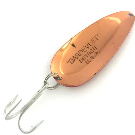 Dardevle Dardevlet Skeddrag, Röd/Vit/Koppar, 21g, Vintage, #8943