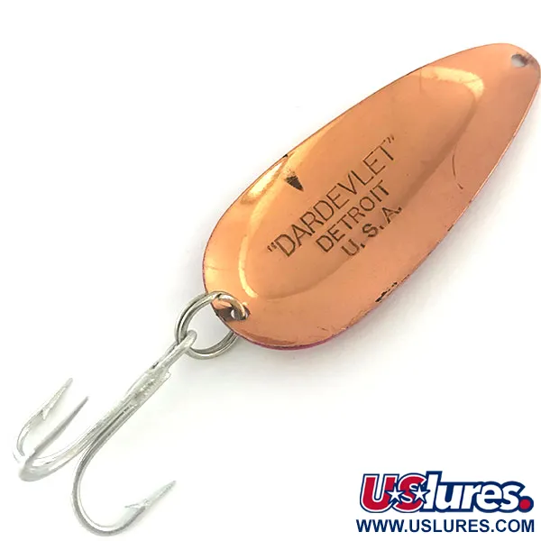 Dardevle Dardevlet Skeddrag, Röd/Vit/Koppar, 21g, Vintage, #8943