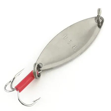 Mepps Spoon 1 Skeddrag, Nickel / Röd, 7g, bikakemönster, #8944