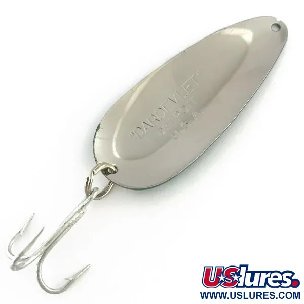 Dardevle Dardevlet Skeddrag, Grön/Vit/Nickel, 21g, Vintage, #8956