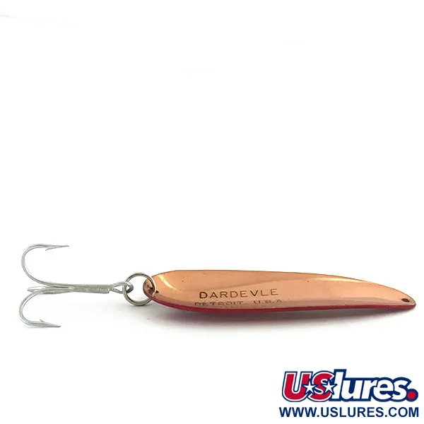 Eppinger Dardevle Skeddrag, Röd/Vit/Koppar, 28g, Vintage-modell, #8957