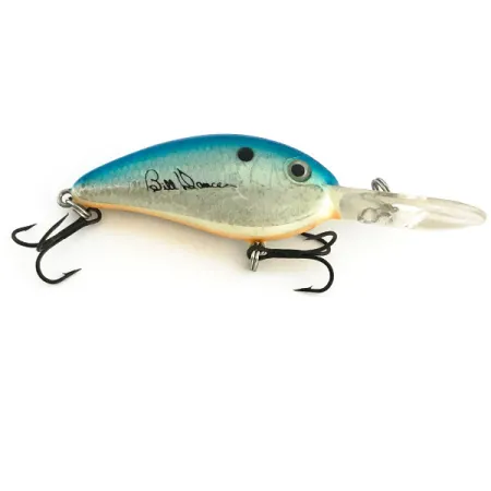 Excalibur Bomber Bill Dance Fat Fingerling Crankbait, Blå-Silver, 12g, #8962