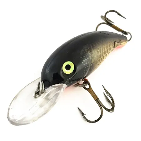 Mann's M35 Djupgående Crankbait, Svart Guld Orange, 11g, Rassel, #8970