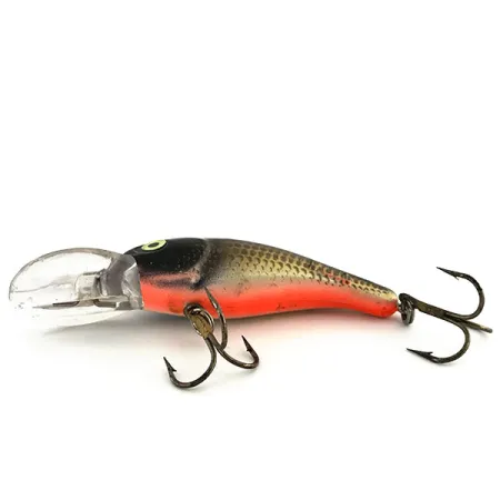 Mann's M35 Djupgående Crankbait, Svart Guld Orange, 11g, Rassel, #8970